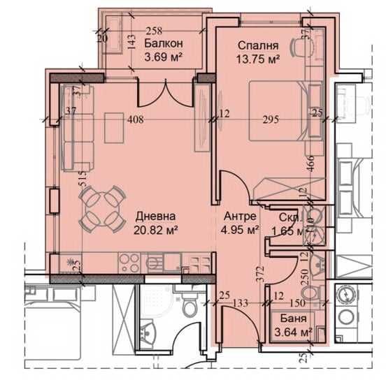 Двустаен апартамент в София, Обеля 2 - 67 кв.м за 1186 €/кв.м - Снимка #1