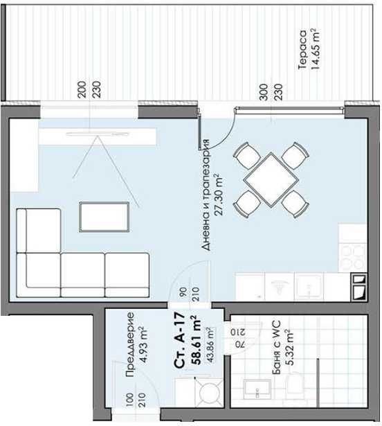 Двустаен апартамент в Пловдив, Христо Смирненски - 77 кв.м за 1006 €/кв.м - Снимка #1