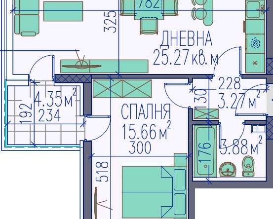 Двустаен апартамент в Пловдив, Остромила - 76 кв.м за 1399 €/кв.м - Снимка #1