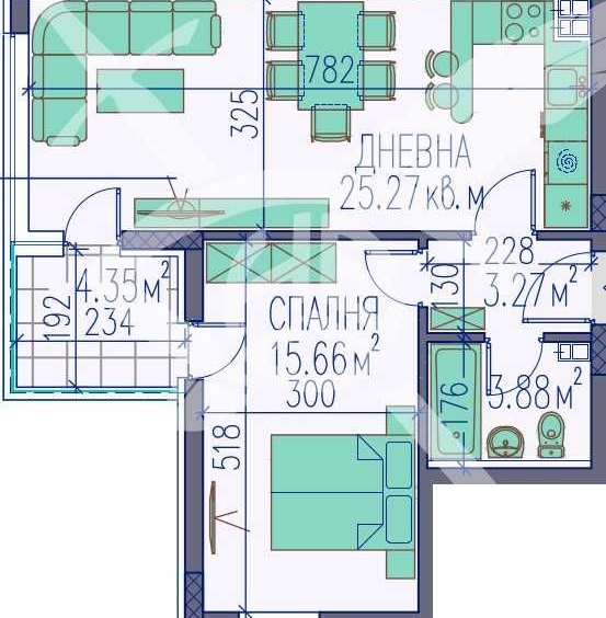Двустаен апартамент в Пловдив, Изгрев - 75 кв.м за 620 €/кв.м - Снимка #1