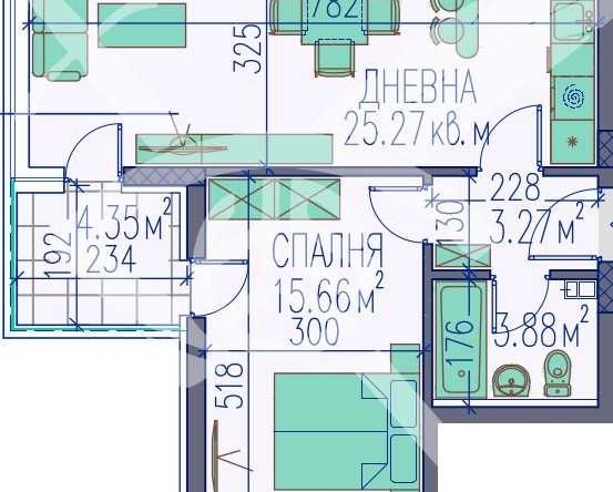 Двустаен апартамент в Пловдив, Изгрев - 74 кв.м за 1231 €/кв.м - Снимка #1