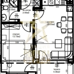 Двустаен апартамент в Пловдив, Коматевски възел - 61 кв.м за 1105 €/кв.м - Снимка #1