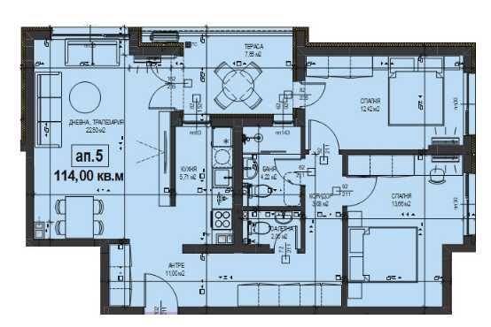 Тристаен апартамент в Асеновград - 114 кв.м за 750 €/кв.м - Снимка #1