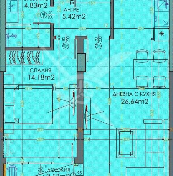 Двустаен апартамент в Пловдив, Тракия - 76 кв.м за 1105 €/кв.м - Снимка #1