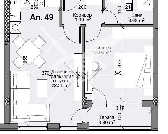 Двустаен апартамент в Пловдив, Кършияка - 67 кв.м за 1901 €/кв.м - Снимка #1