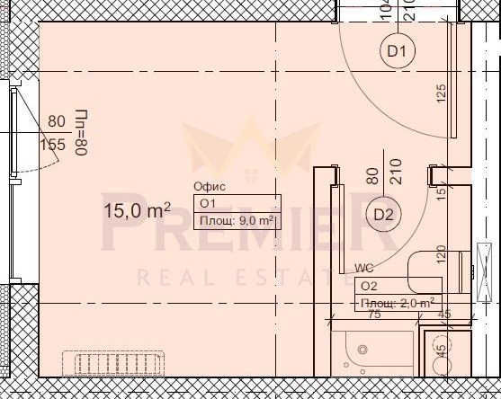 Офис в Варна, Лятно кино Тракия - 20 кв.м за 3110 €/кв.м - Снимка #1