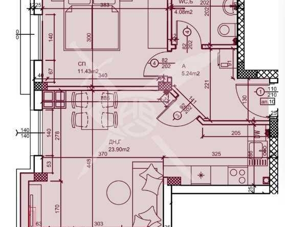 Двустаен апартамент в Пловдив, Западен - 75 кв.м за 1244 €/кв.м - Снимка #1