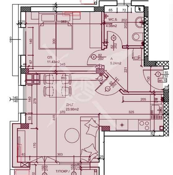 Двустаен апартамент в Пловдив, Западен - 75 кв.м за 1244 €/кв.м - Снимка #1