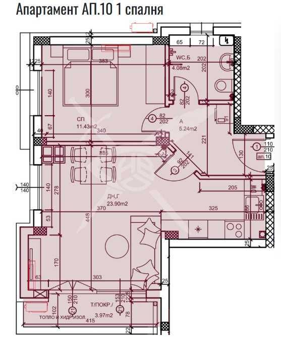 Двустаен апартамент в Пловдив, Западен - 75 кв.м за 1244 €/кв.м - Снимка #1