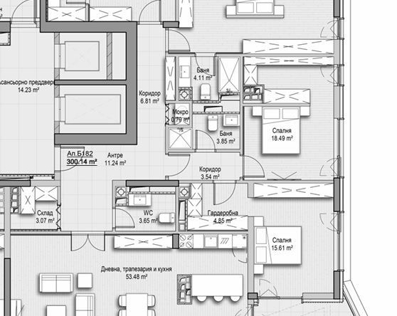 Многостаен апартамент в София, Витоша - 300 кв.м за 3307 €/кв.м - Снимка #1