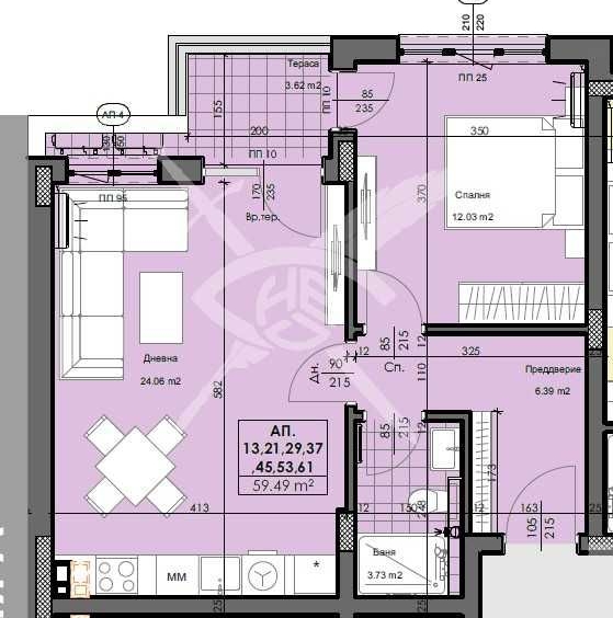 Дава се под наем Двустаен апартамент в Пловдив, Кършияка - 74 кв.м за 73226.31 € - Снимка #1