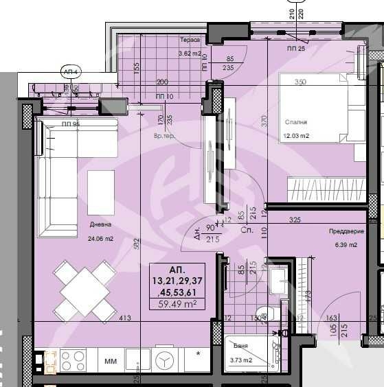 Дава се под наем Двустаен апартамент в Пловдив, Кършияка - 75 кв.м за 73716 € - Снимка #1
