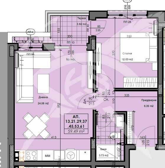 Дава се под наем Двустаен апартамент в Пловдив, Кършияка - 75 кв.м за 73716 € - Снимка #1
