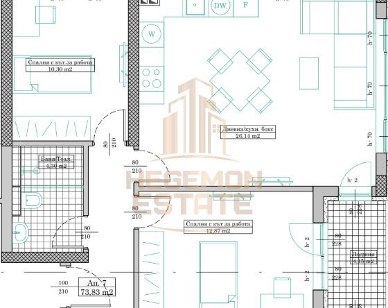 Двустаен апартамент в Варна, Кайсиева градина - 84 кв.м за 1250 €/кв.м - Снимка #1