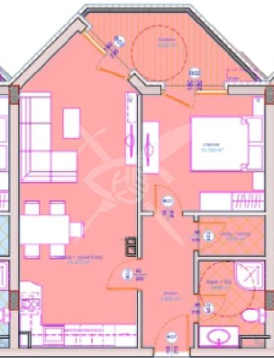 Двустаен апартамент в Бургас, Сарафово - 69 кв.м за 1280 €/кв.м - Снимка #1