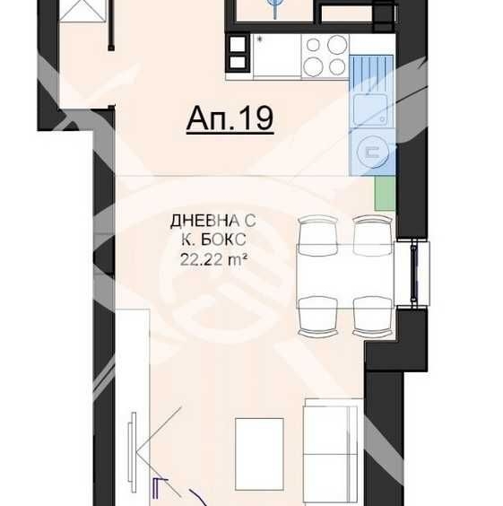 Едностаен апартамент в София, Малинова долина - 53 кв.м за 1155 €/кв.м - Снимка #1