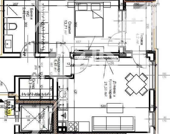Двустаен апартамент в Пловдив, Остромила - 76 кв.м за 1310 €/кв.м - Снимка #1