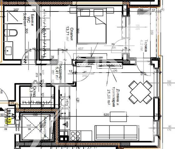 Двустаен апартамент в Пловдив, Остромила - 76 кв.м за 1310 €/кв.м - Снимка #1