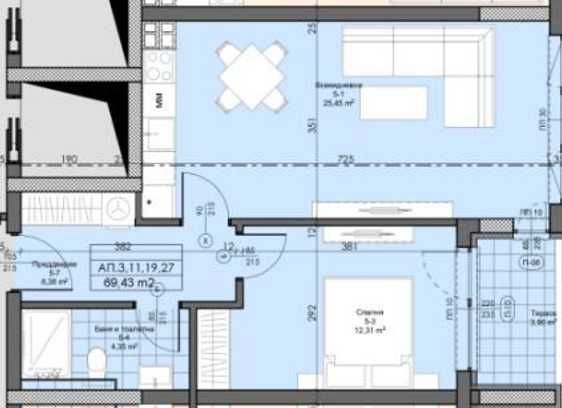 Двустаен апартамент в Асеновград - 70 кв.м за 445 €/кв.м - Снимка #1
