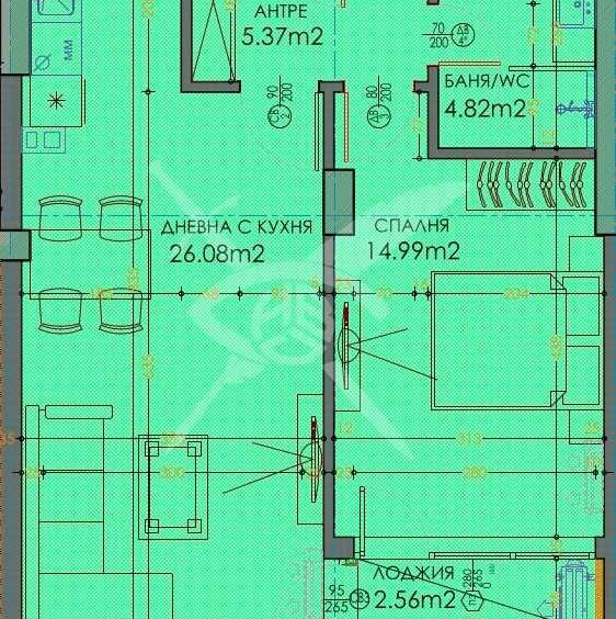 Двустаен апартамент в Пловдив, Тракия - 77 кв.м за 1107 €/кв.м - Снимка #1