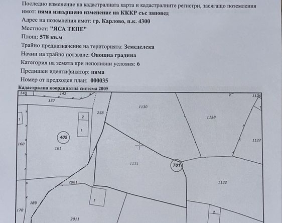Парцел в Пловдив, Индустриална зона - Тракия - 578 кв.м за 10 €/кв.м - Снимка #1