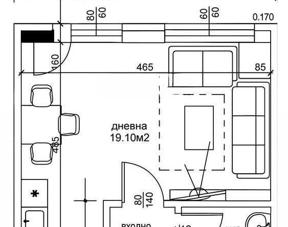 Едностаен апартамент в Пловдив, Остромила - 49 кв.м за 1266 €/кв.м - Снимка #1