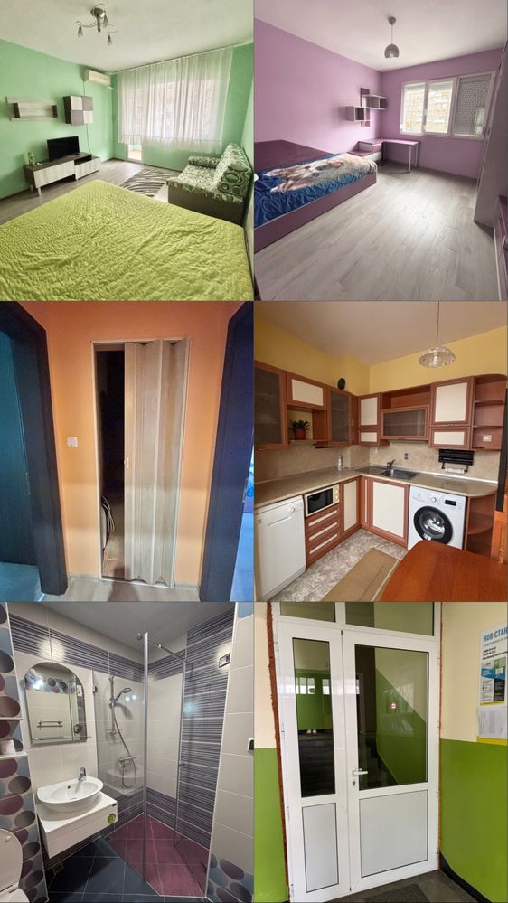 Дава се под наем Тристаен апартамент в Варна, Трошево - 60 кв.м за 518.67 € - Снимка #1