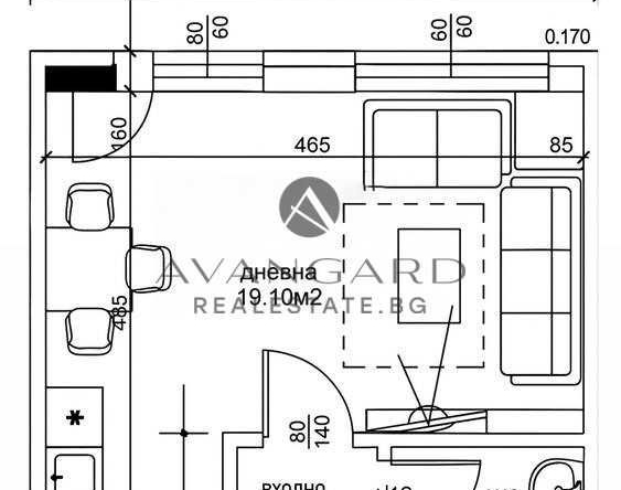 Едностаен апартамент в Пловдив, Остромила - 49 кв.м за 646 €/кв.м - Снимка #1