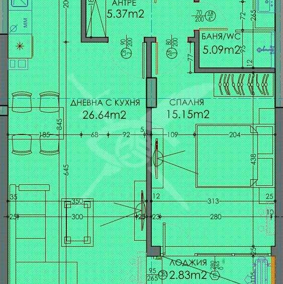 Двустаен апартамент в Пловдив, Тракия - 77 кв.м за 1111 €/кв.м - Снимка #1