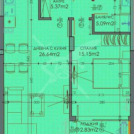 Двустаен апартамент в Пловдив, Тракия - 77 кв.м за 567 €/кв.м - Снимка #1