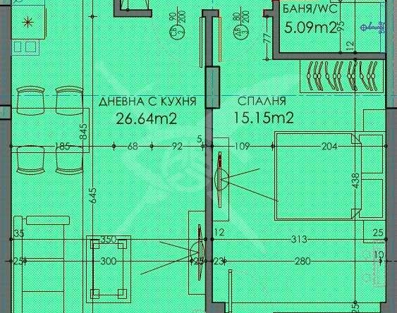Двустаен апартамент в Пловдив, Тракия - 77 кв.м за 1111 €/кв.м - Снимка #1