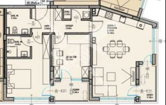 Тристаен апартамент в Бургас, Славейков - 112 кв.м за 1058 €/кв.м - Снимка #1