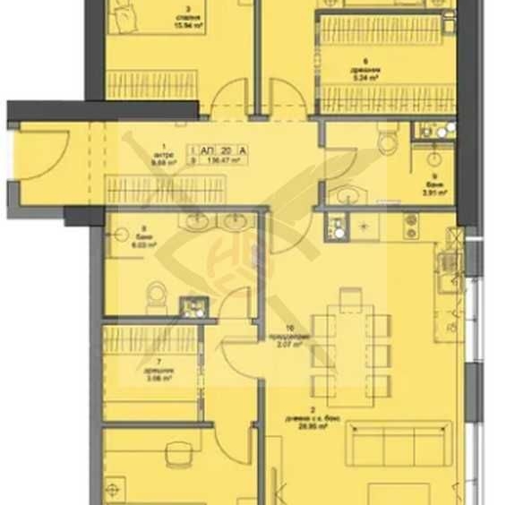 Четиристаен апартамент в София, Кръстова вада - 161 кв.м за 2762 €/кв.м - Снимка #1