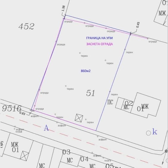 Парцел в с. Кабиле, Област Ямбол - 860 кв.м за 78 €/кв.м - Снимка #1