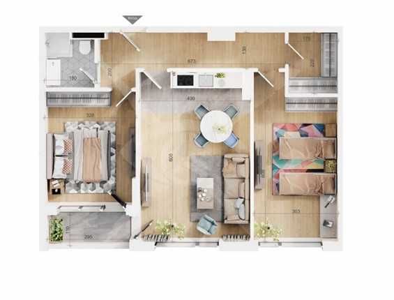 Двустаен апартамент в Пловдив, Тракия - 72 кв.м за 1570 €/кв.м - Снимка #1