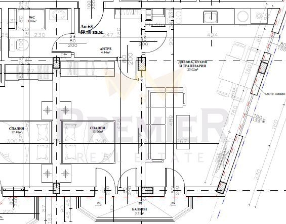Двустаен апартамент в Бургас, Меден рудник - зона В - 75 кв.м за 602 €/кв.м - Снимка #1