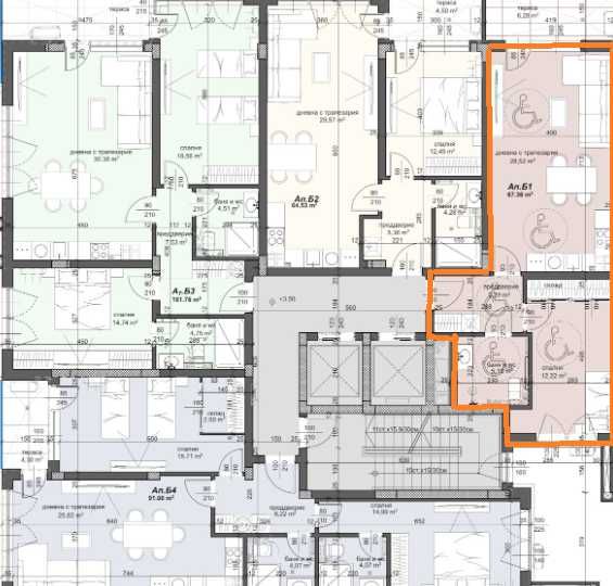 Двустаен апартамент в Пловдив, Тракия - 80 кв.м за 1493 €/кв.м - Снимка #1