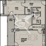 Тристаен апартамент в Бургас, Сарафово - 98 кв.м за 1223 €/кв.м - Снимка #1