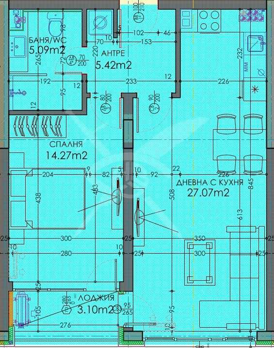 Двустаен апартамент в Пловдив, Тракия - 76 кв.м за 1105 €/кв.м - Снимка #1