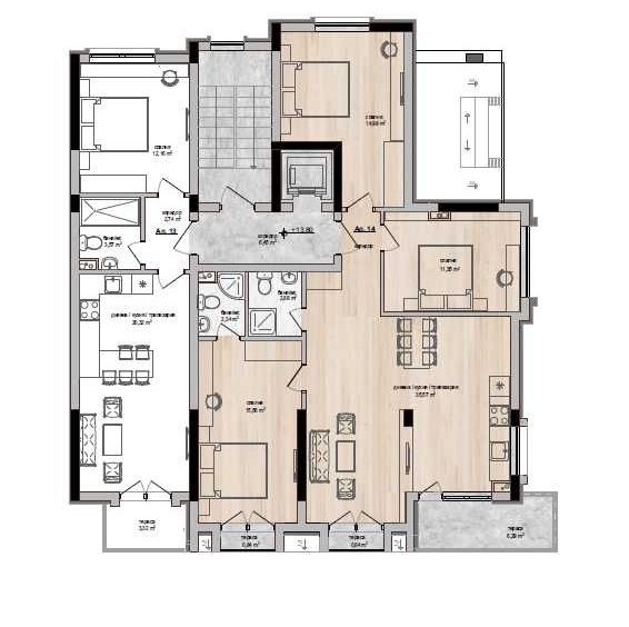 Многостаен апартамент в Хасково, Център - 128 кв.м за 562 €/кв.м - Снимка #1