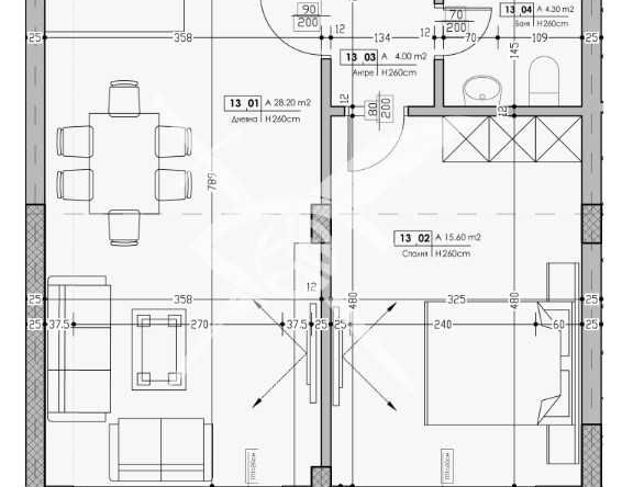 Двустаен апартамент в Пловдив, Христо Смирненски - 71 кв.м за 1251 €/кв.м - Снимка #1