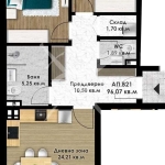 Тристаен апартамент в Пловдив, Остромила - 111 кв.м за 945 €/кв.м - Снимка #1