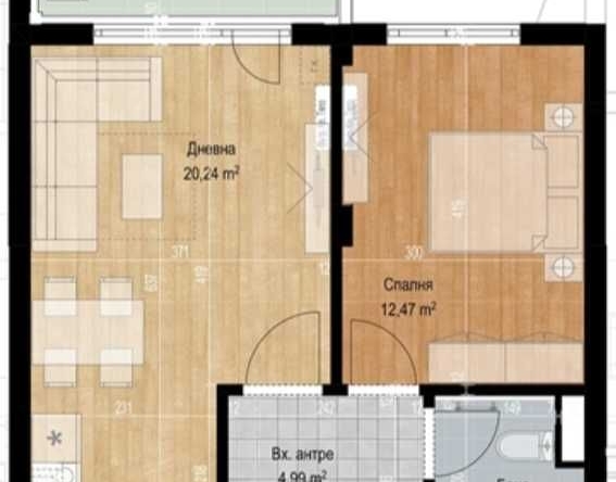 Дава се под наем Двустаен апартамент в София, Младост 1 - 65 кв.м за 130400 € - Снимка #1