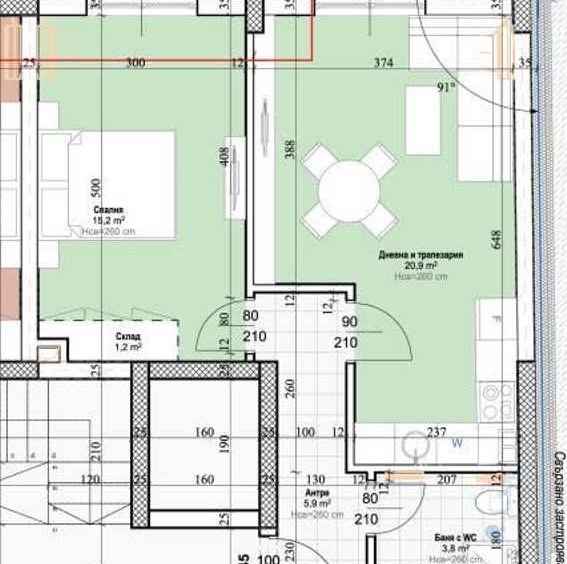 Двустаен апартамент в Пловдив, Център - 71 кв.м за 1006 €/кв.м - Снимка #1