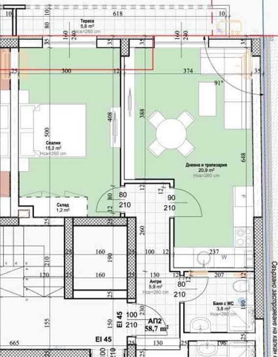 Двустаен апартамент в Пловдив, Център - 71 кв.м за 1006 €/кв.м - Снимка #1