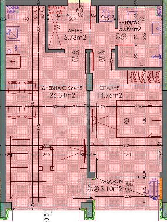 Двустаен апартамент в Пловдив, Тракия - 76 кв.м за 1105 €/кв.м - Снимка #1