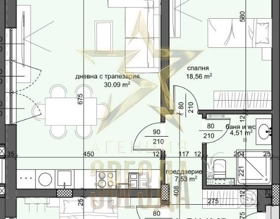Тристаен апартамент в Пловдив, Тракия - 125 кв.м за 759 €/кв.м - Снимка #1
