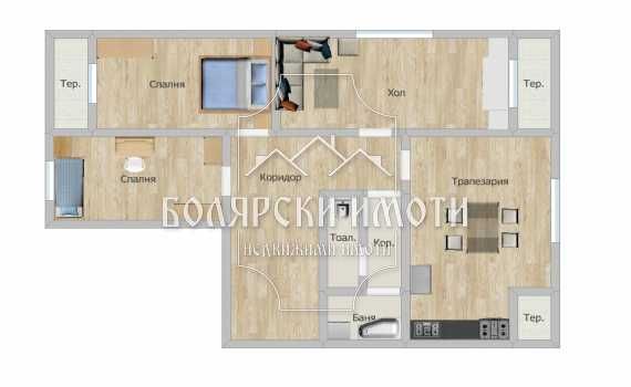 Тристаен апартамент в Велико Търново, Център - 120 кв.м за 1000 €/кв.м - Снимка #1
