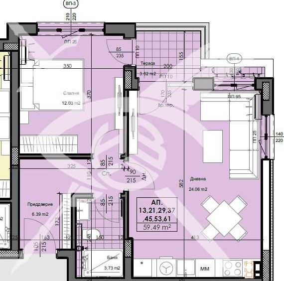 Двустаен апартамент в Пловдив, Кършияка - 74 кв.м за 998 €/кв.м - Снимка #1