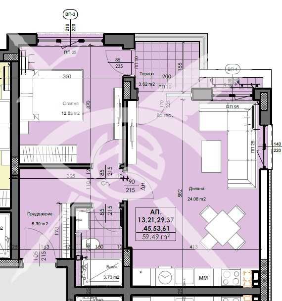 Двустаен апартамент в Пловдив, Кършияка - 74 кв.м за 998 €/кв.м - Снимка #1